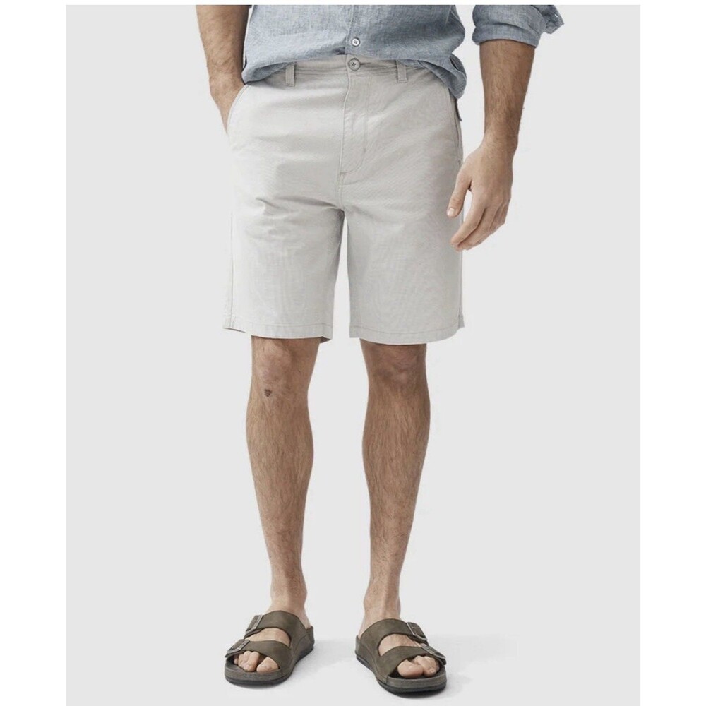 RODD & GUNN Men's The Gunn 9" Short Size 33 Beige Sports Fit $99